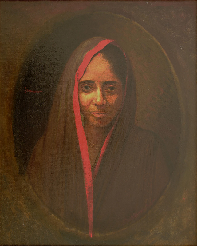 Portrait of Lady by Jamini Prakash Gangooly