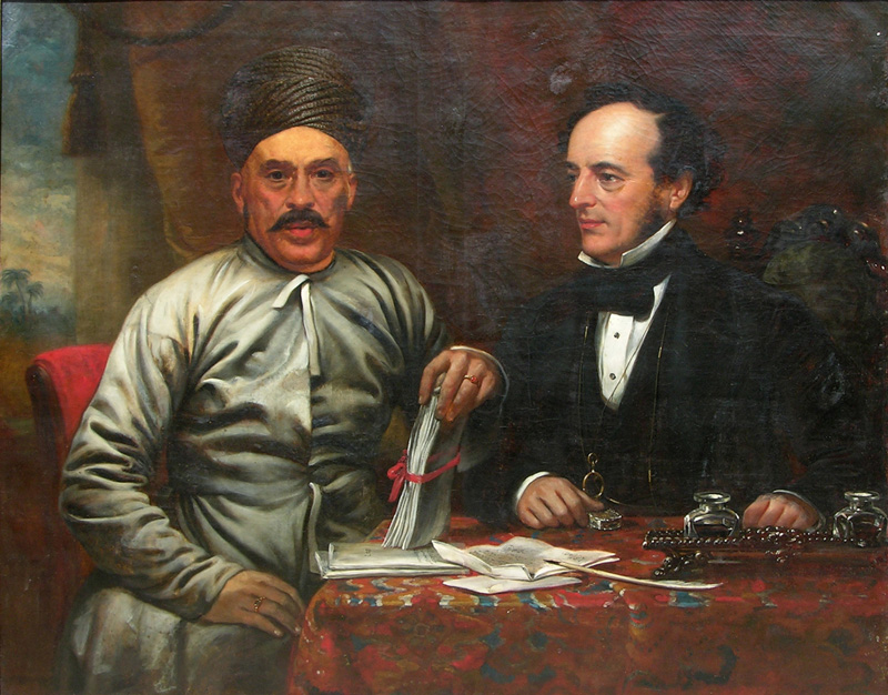 Ship-builder Jehangir Nowrojee and steamboat agent Oliver Miller White