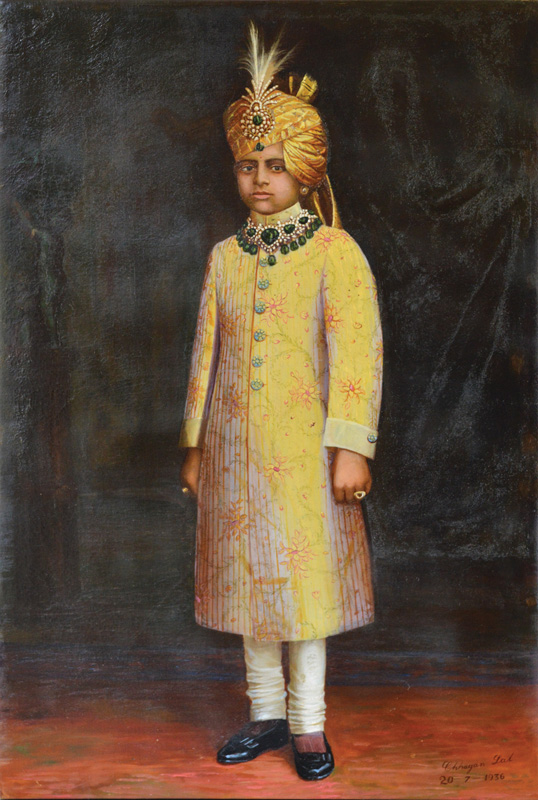 Unidentified Young Prince from Princely State of Kathiawad