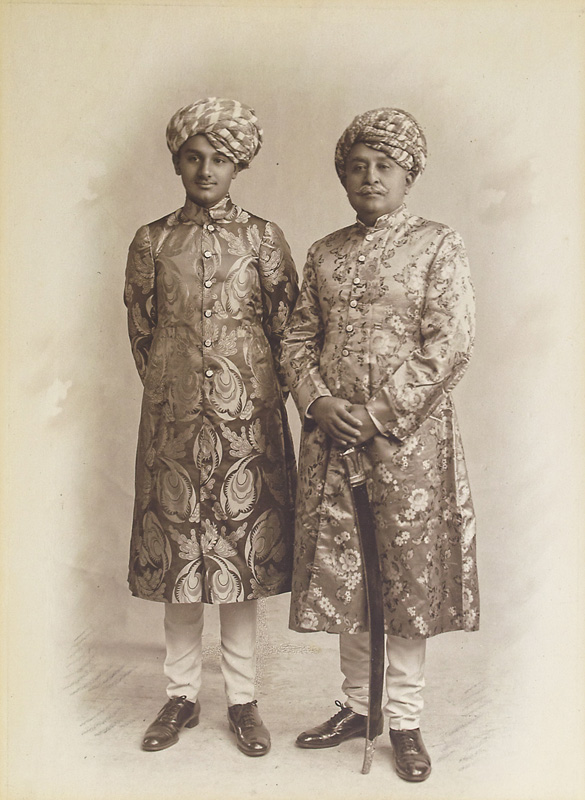 Maharao Sir Khengarji III and Yuvraj Vijayaraji