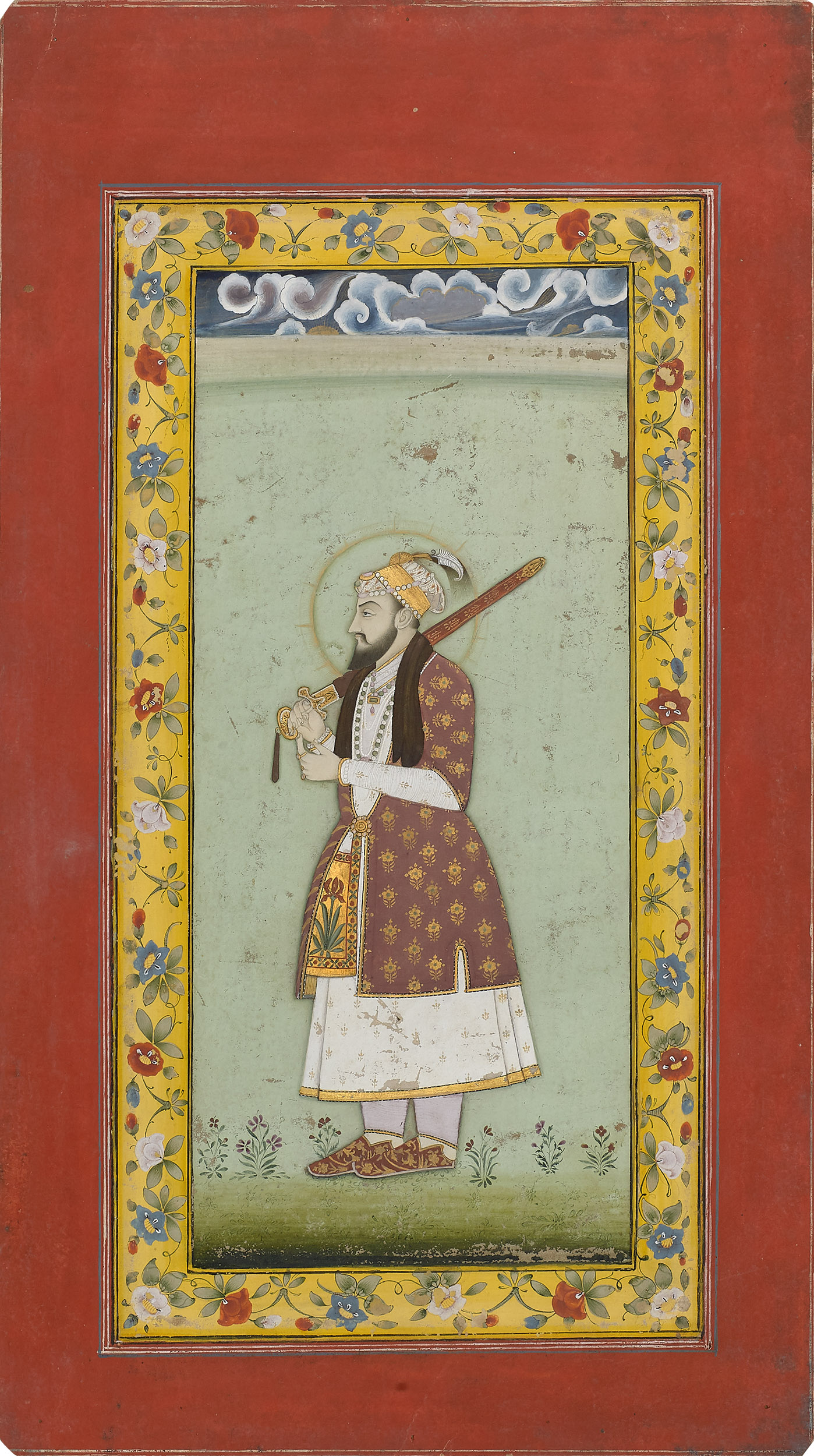 Shah Jahan Holding a Sword