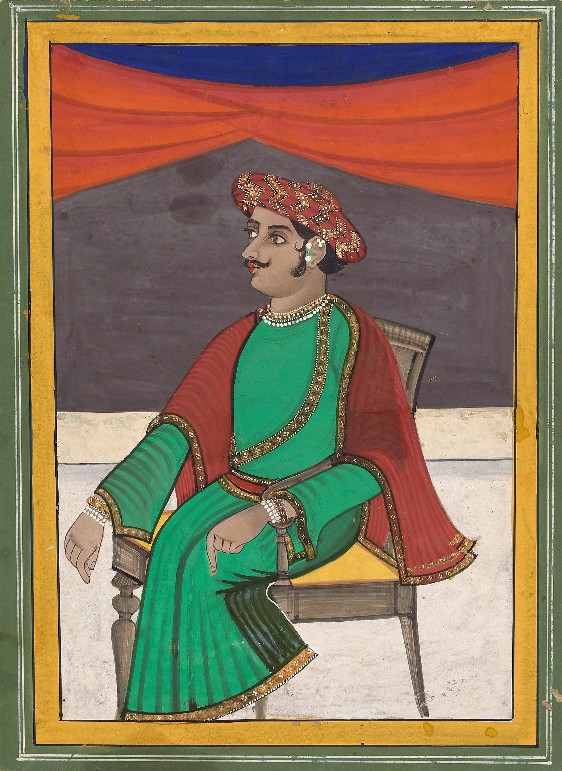 A Bengali Man Seated in a Chair